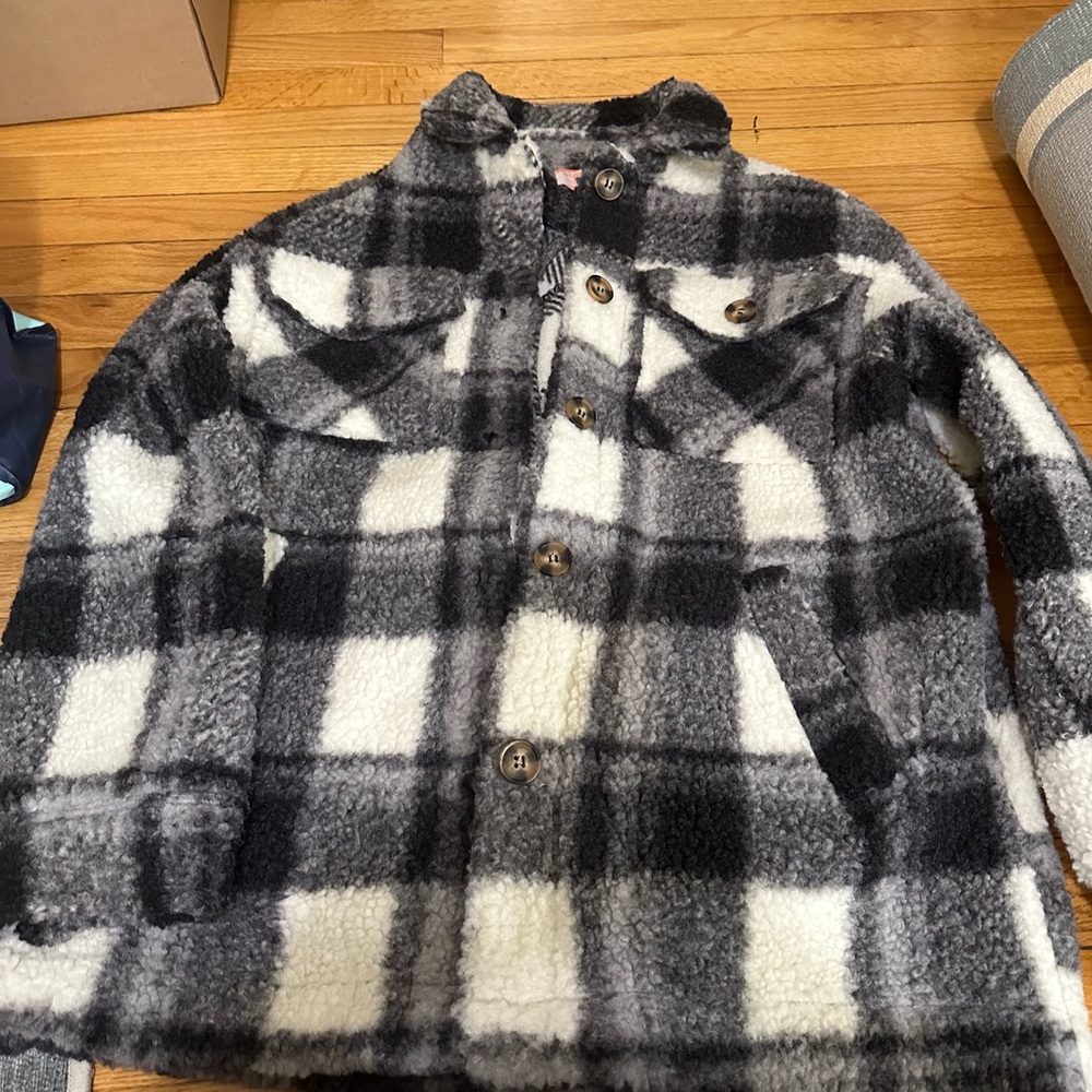 Plaid Wool-Blend Jacket